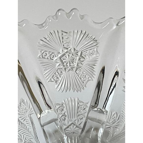 Vintage EAPG Thistle Higbee Master Berry Glass  Bowl - Picture 4 of 8